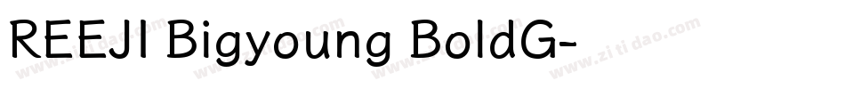 REEJI Bigyoung BoldG字体转换